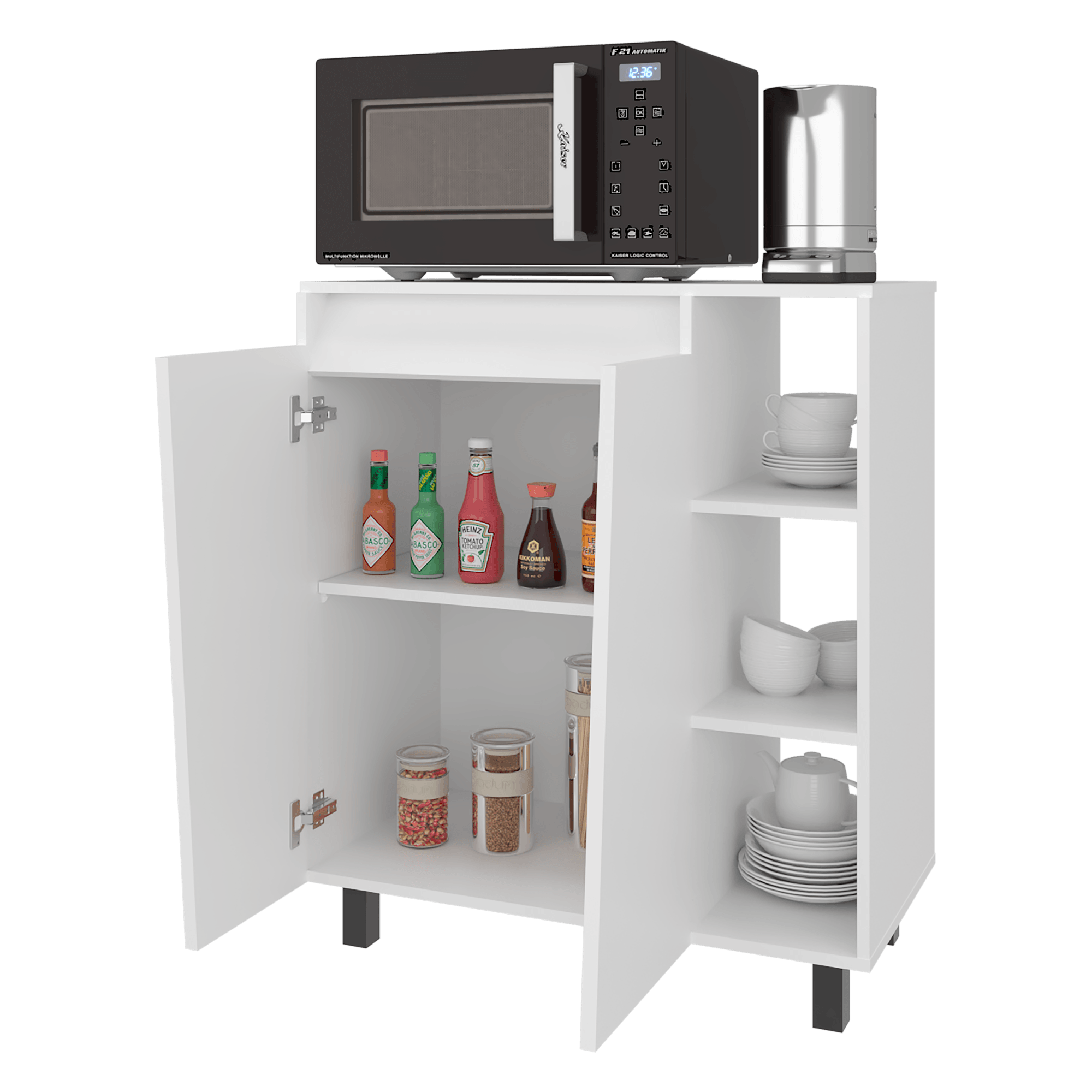 Mueble Microondas Cesena 92X80X41 RTA Blanco ZF