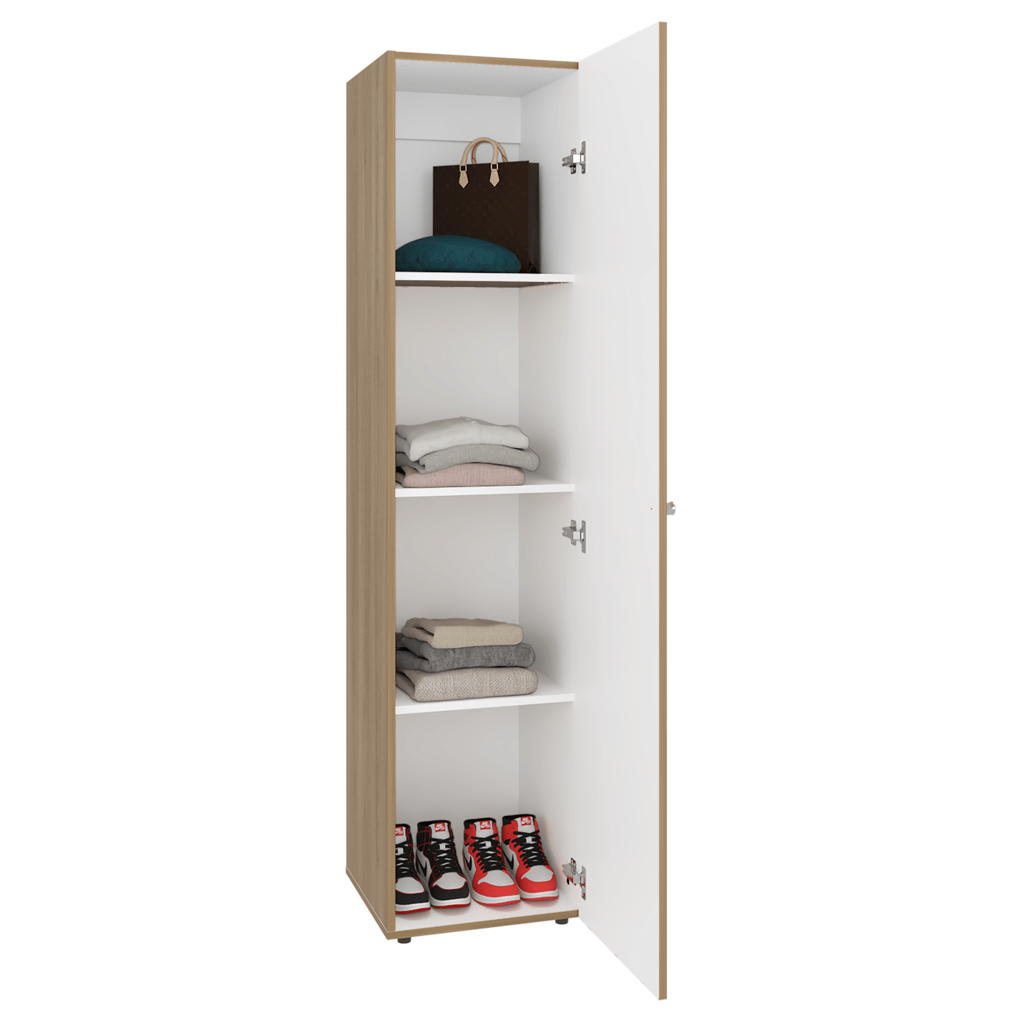 Closet con Espejo Home Dreams 170X40X40 RTA Fresno Blanco ZF