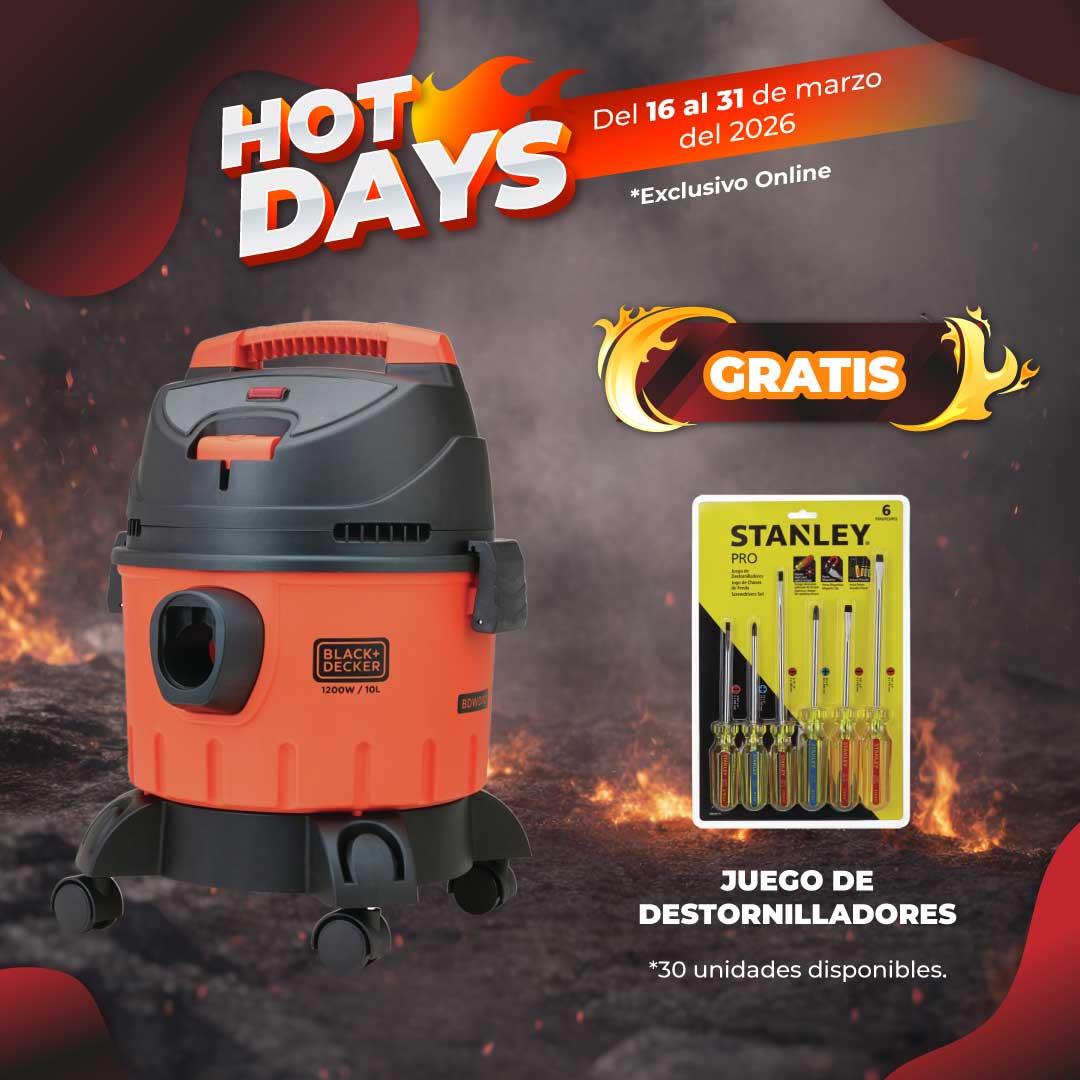 Aspiradora Para Polvo Y Líquido De 10 Litros 1200W Black + Decker BDWD10-B3