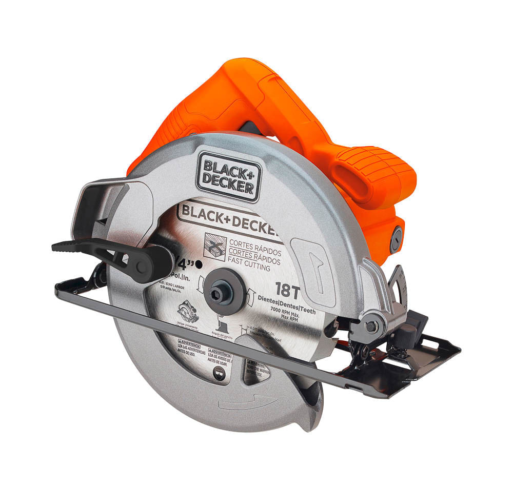 Sierra Circular 1400W + Disco 7-1/4" Black + Decker CS1004-B3