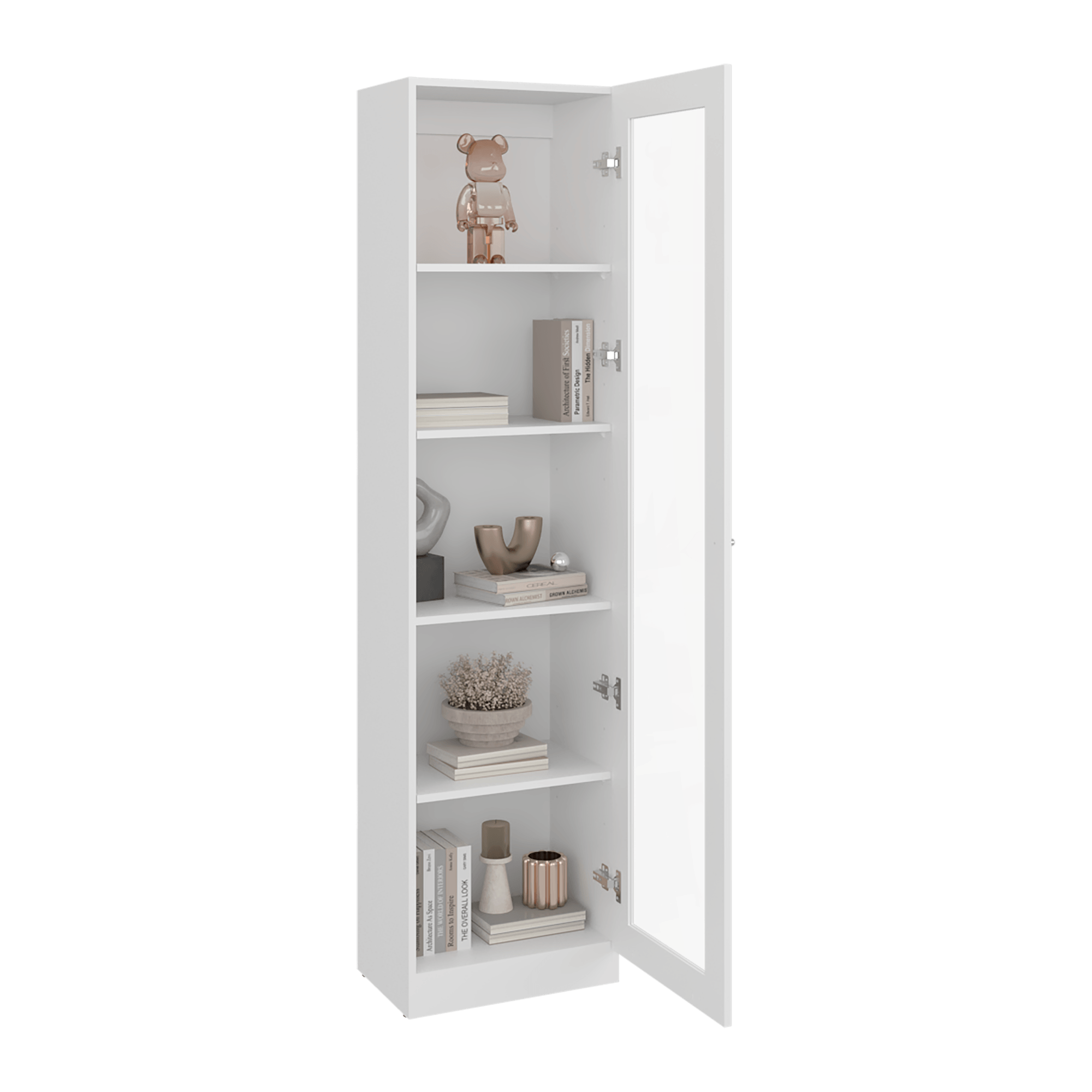 Vitrina Home E6 180X45X31 RTA Blanco Mqz ZF