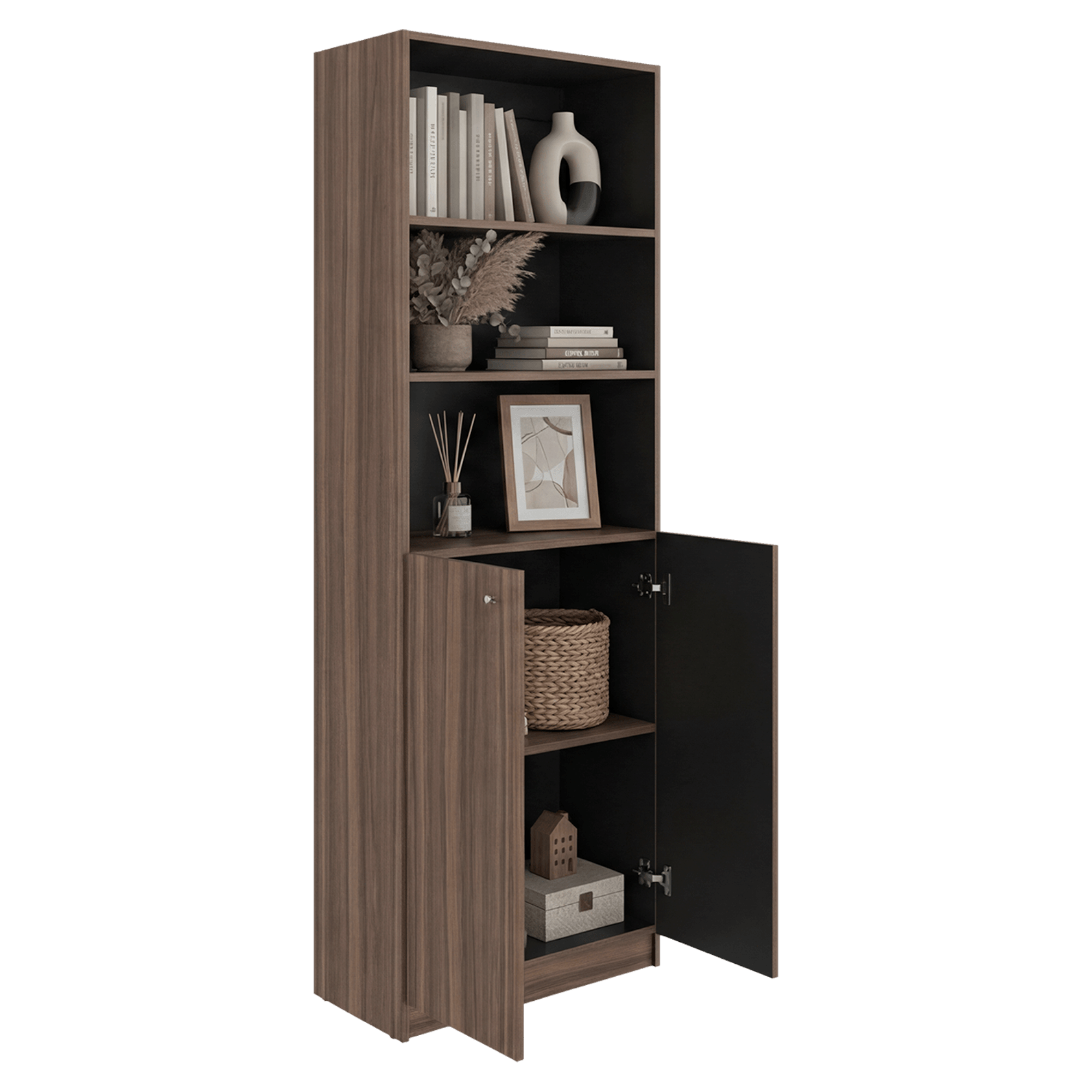 Estante Home E4 180X62X31 RTA Avellana
