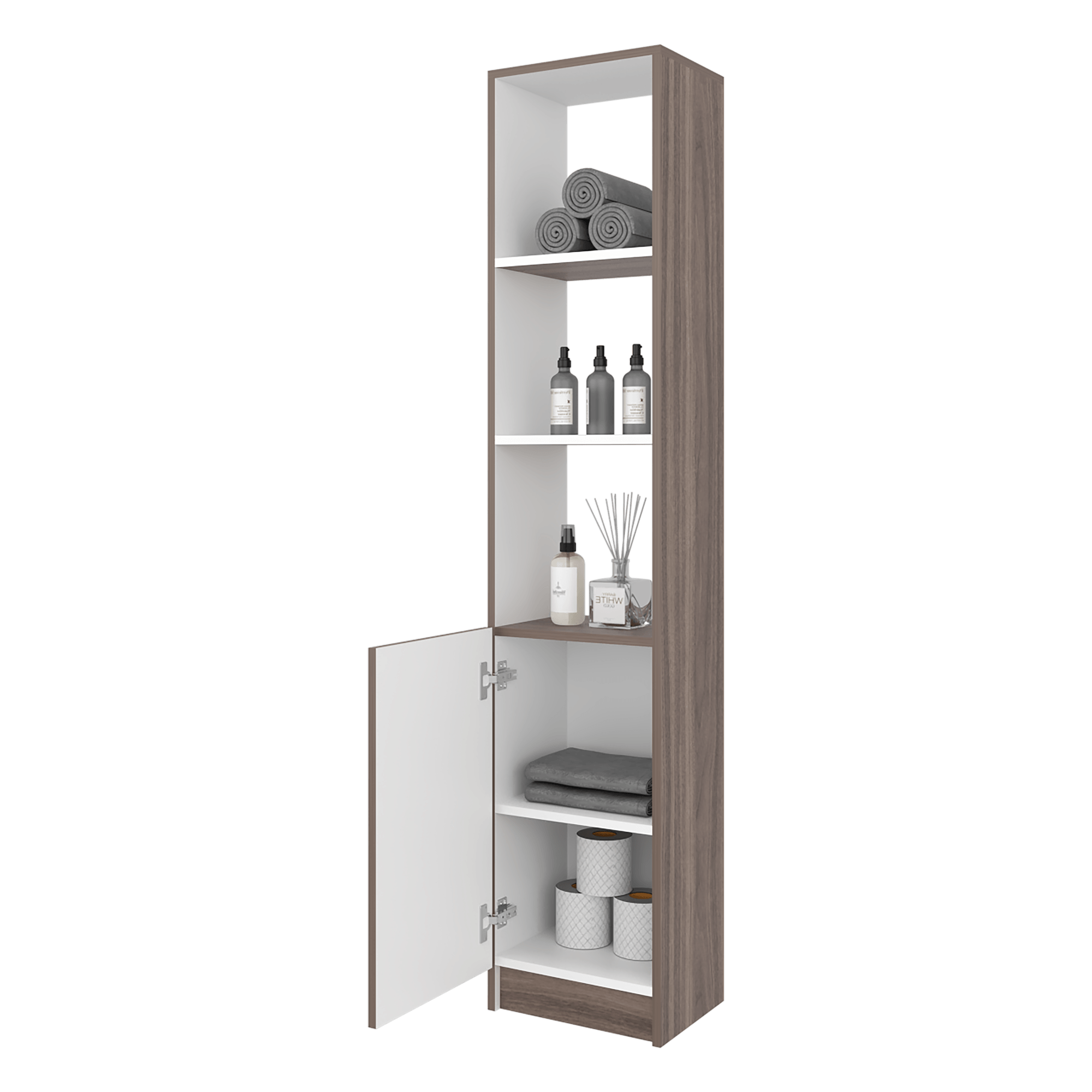 Mueble Auxiliar de Baño Bath 162X33X26 RTA Avellana Blanco ZF
