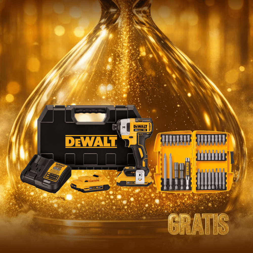 Kit Atornillador De Impacto De 3 Velocidades 20V Max 1/4" + 2 Baterias 2.0Ah + Cargador Dewalt DCF887D2-B3