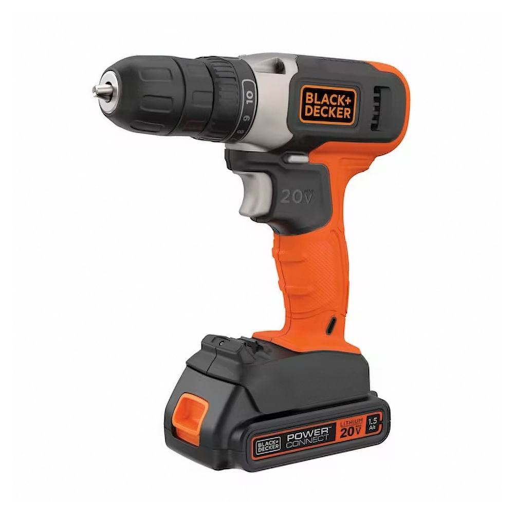 Taladro Atornillador Inalámbrico De 20V Ion Litio Black + Decker BCD702C1-B3