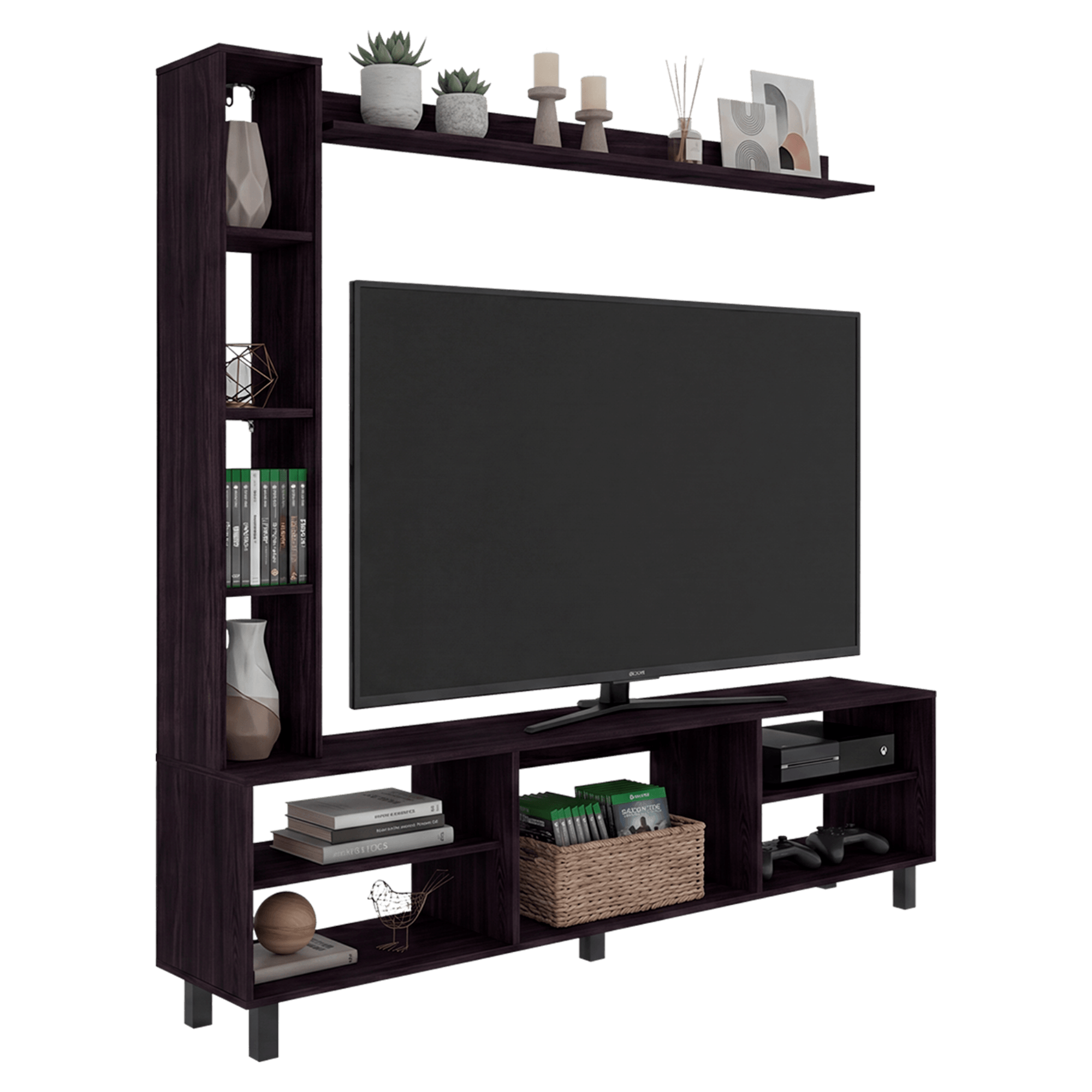 Centro de Entretenimiento 65" Scio 169X170X35 RTA Wengue ZF