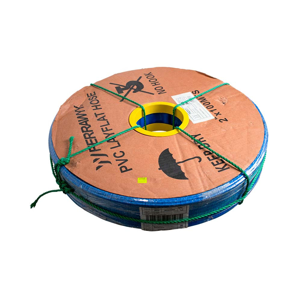 Manguera plana azul 2" x 100mt Ferrawyy
